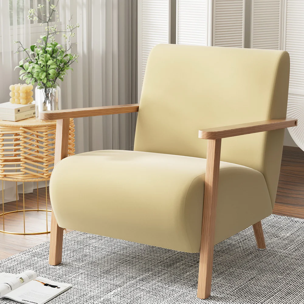 Micka Armchair Velvet - Yellow - Nurns