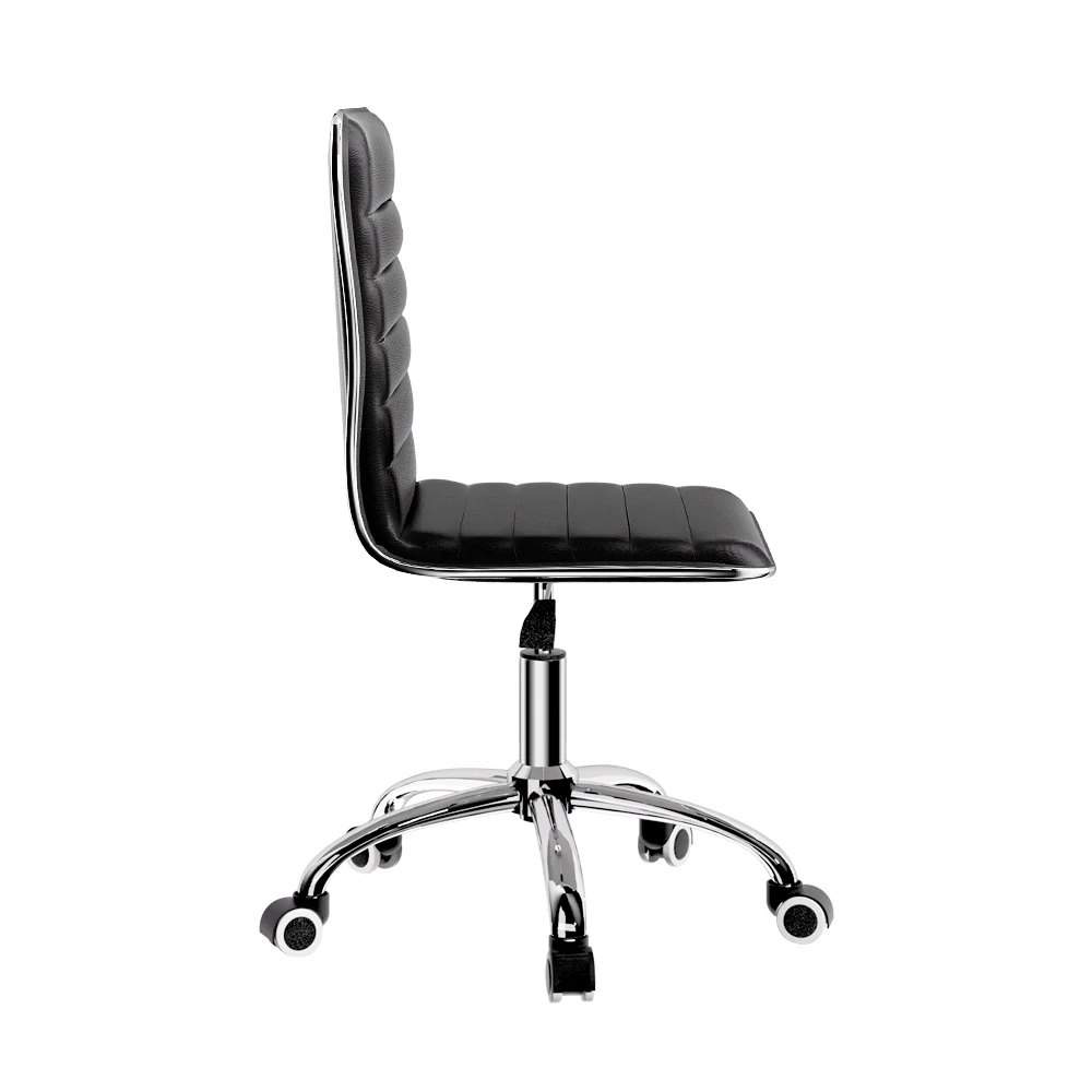 Artiss Office Chair Conference Chairs Pu Leather Low Back Black - Nurns