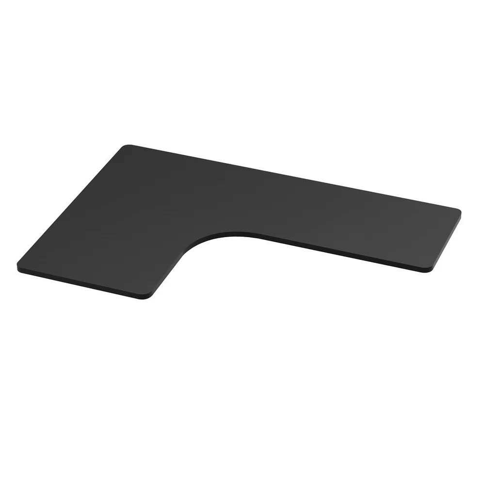 Artiss Standing Desk Top L-Shape Black 160cm - Nurns