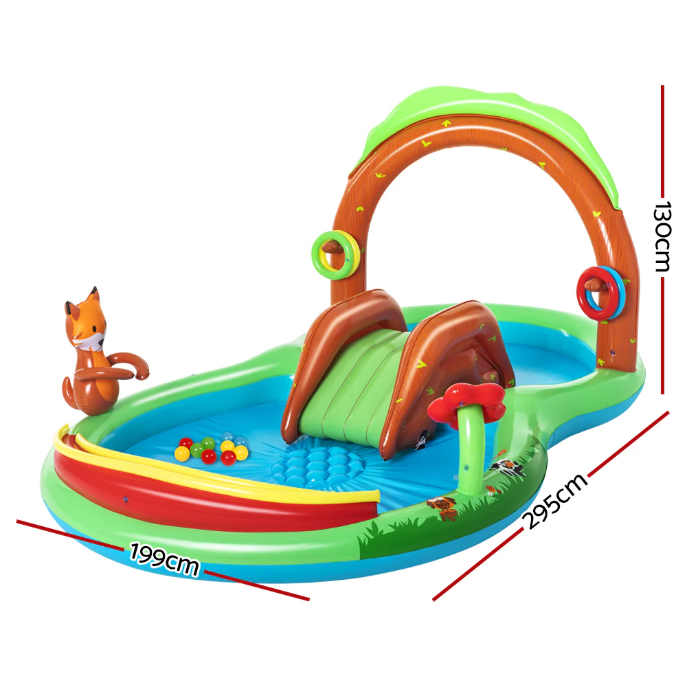 Bestway Kids Pool 295x199x130cm Inflatable Above Ground Swimming Play Pools 111L - Nurns