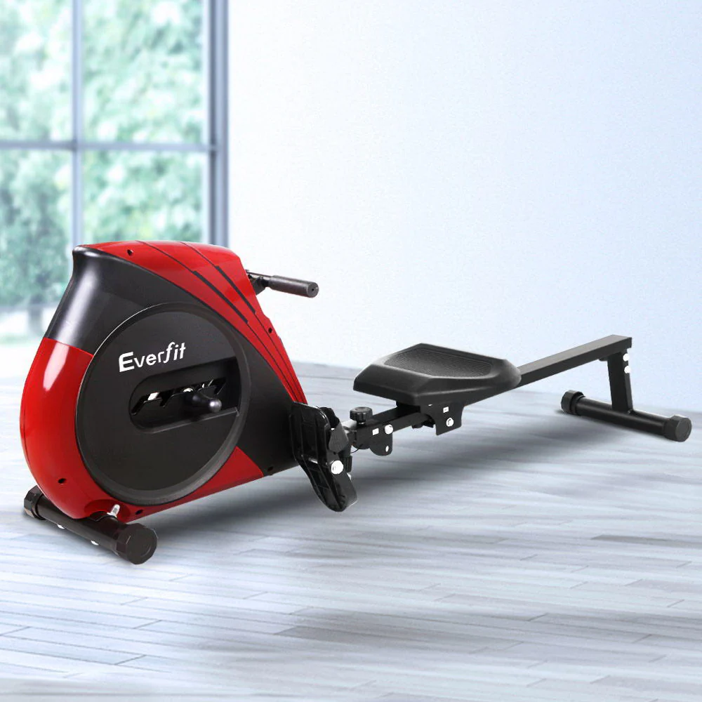 Everfit Rowing Machine Rower Elastic Rope Resistance Fitness Home Cardio - Nurns