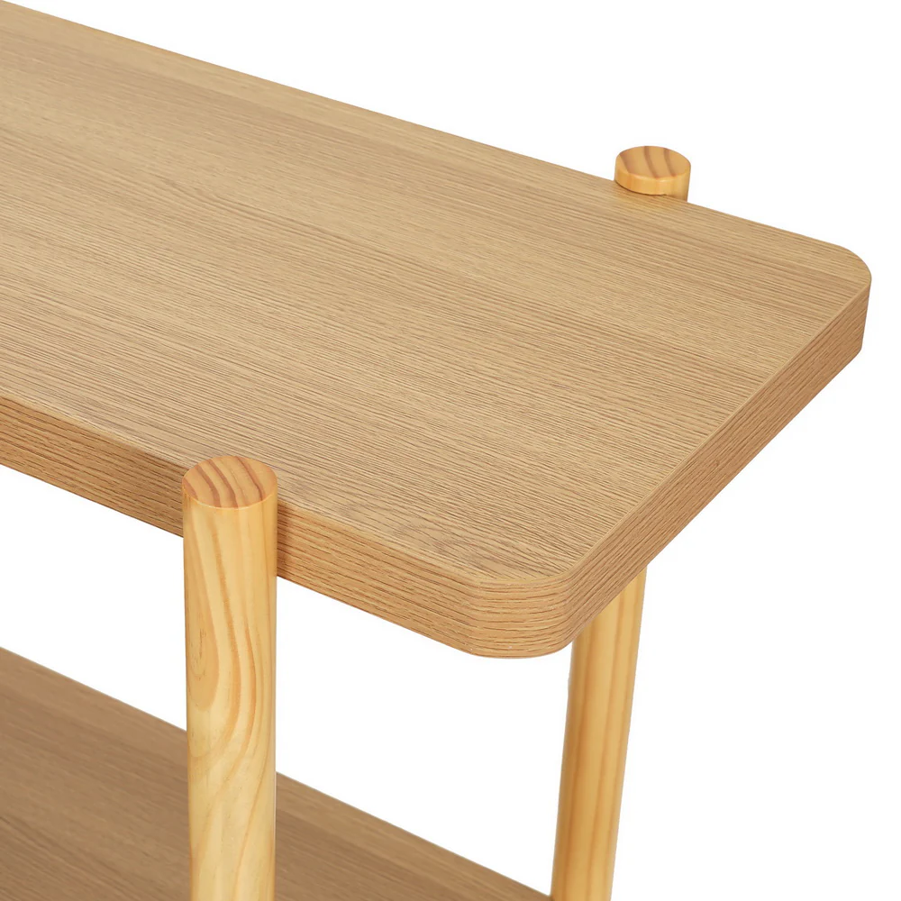 92cm 2-Tier Console Table - Pine - Nurns