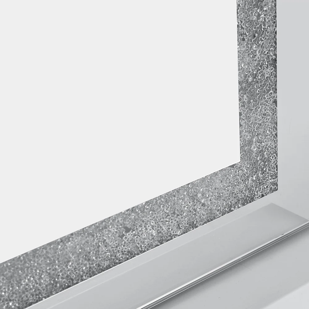 Bluetooth Makeup Mirror 80x58cm Crystal Hollywood with Light LED Vanity - Nurns