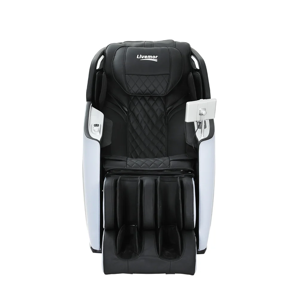 Hermes Electric Massage Chair 4D Shiatsu Zero Gravity Home Massager Recliner - Black & Blue - Nurns