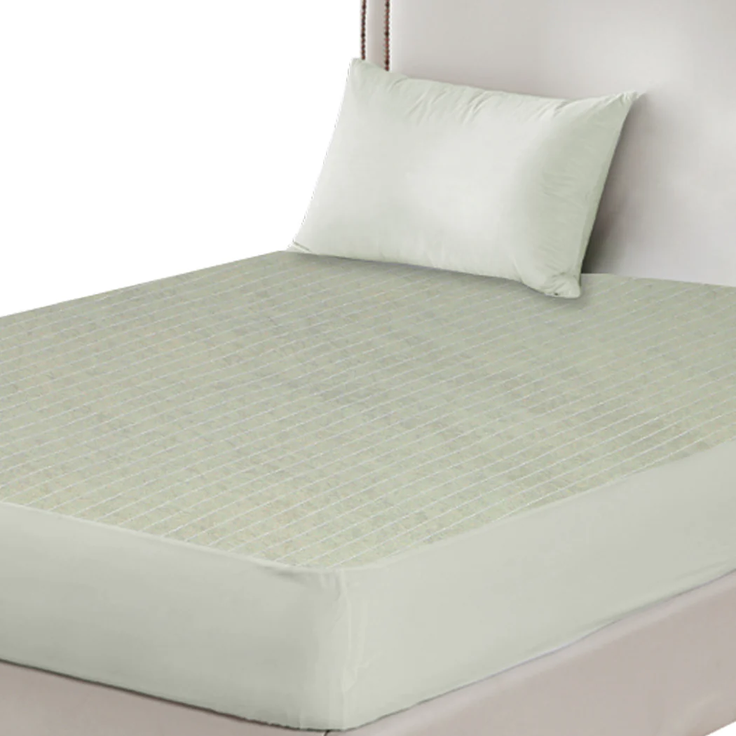 King Single DreamZ Ks Mattress Protector Pillowcases Grey - Nurns