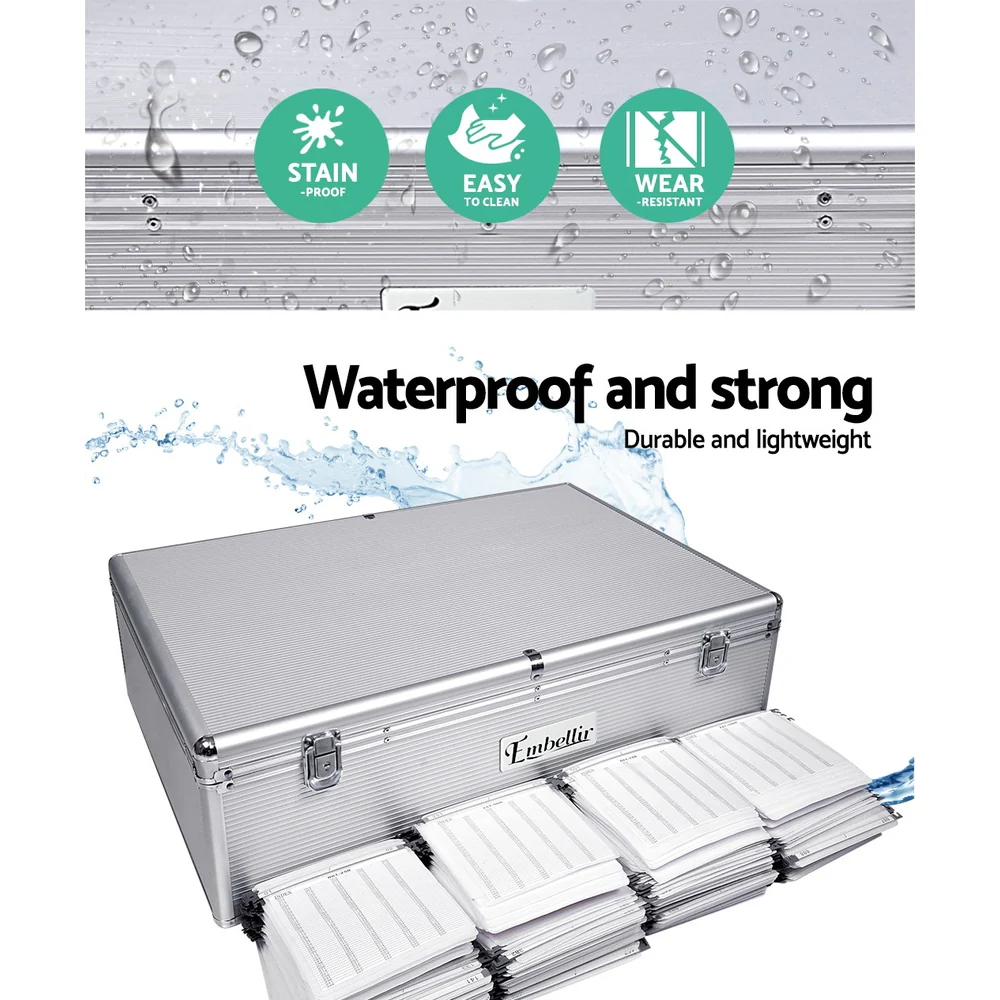 CD Case DVD Cases Storage Box 1000 Discs Aluminium Case DVD Folders - Nurns