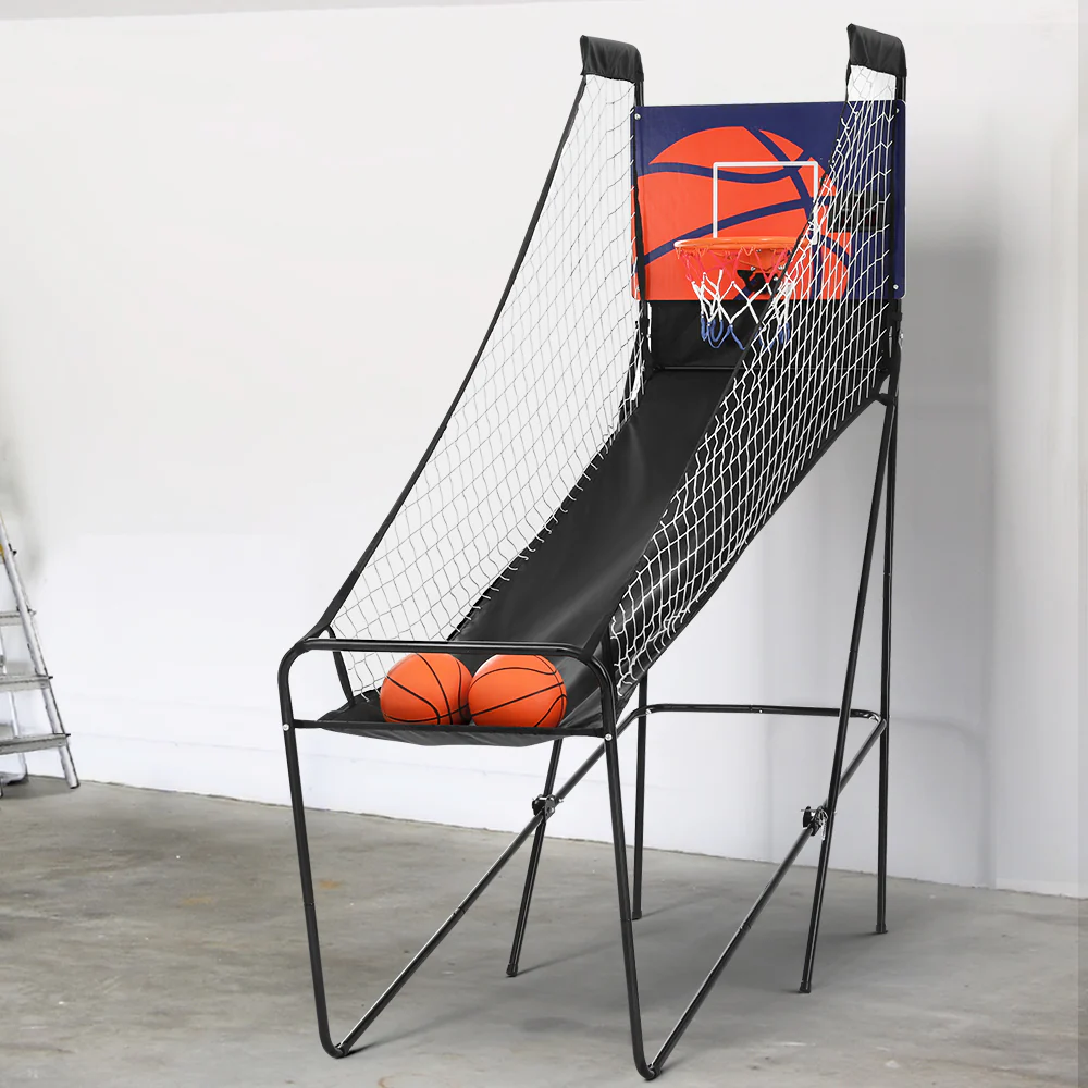 Arcade Basketball Game Electronic Scorer Single Shot Indoor Kids Adult - Nurns