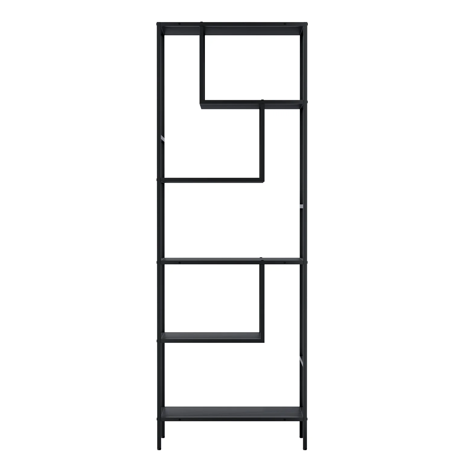 Artiss Bookshelf 5 Tiers Rhys Black - Nurns