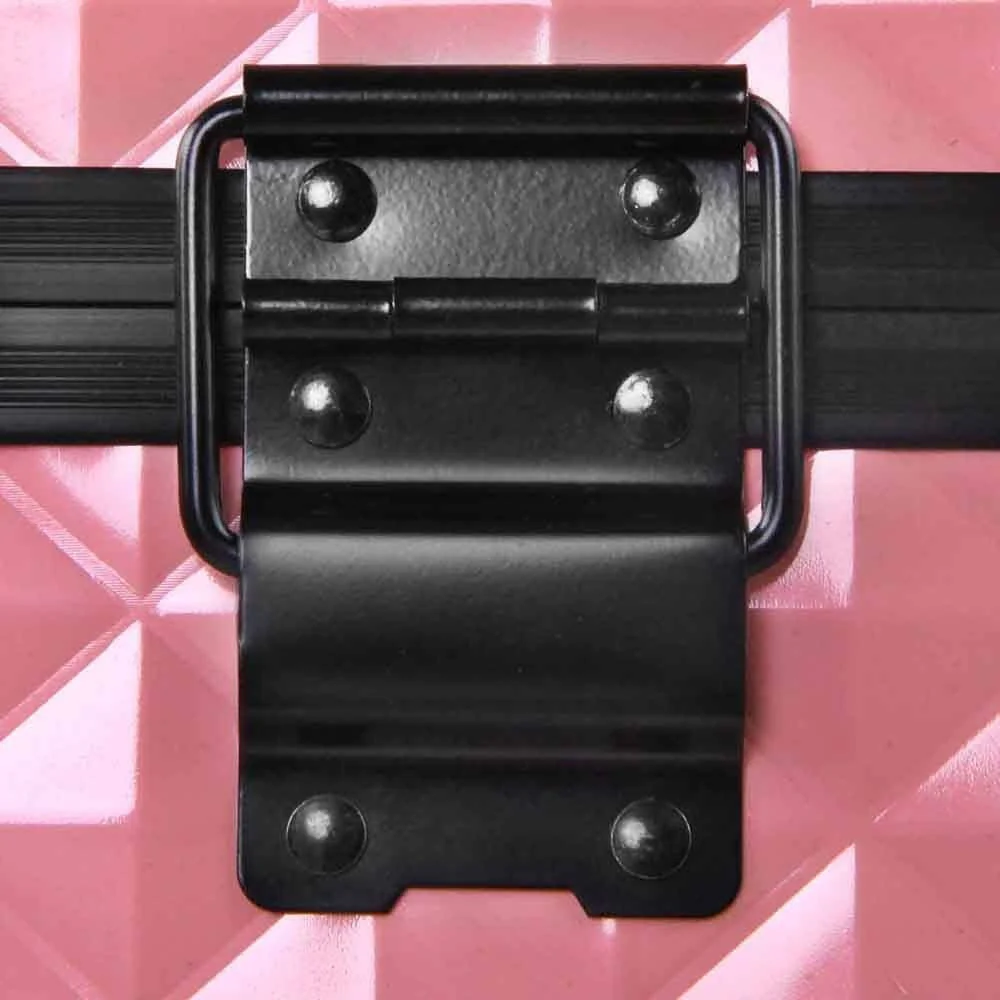 Portable Cosmetic Beauty Makeup Case - Diamond Pink - Nurns