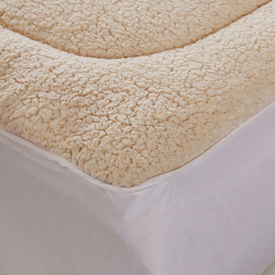 Queen DreamZ Mattress Topper 100% Wool Underlay - Nurns