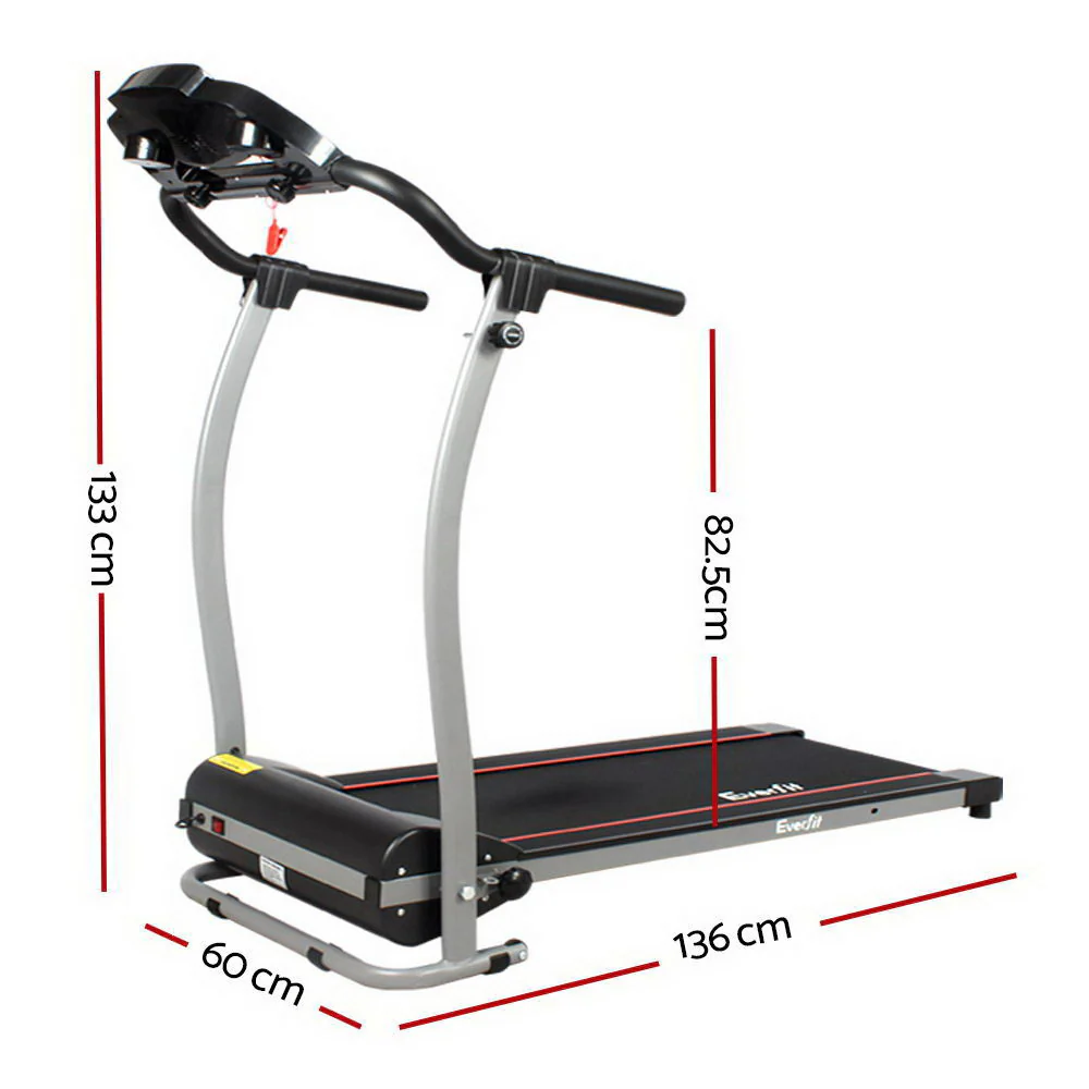 Everfit Treadmill Electric Home Gym Fitness Exercise Machine Foldable 340mm - Nurns