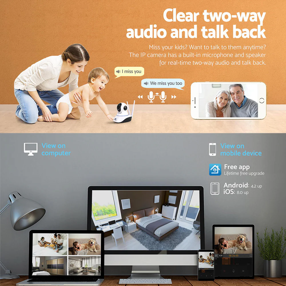 UL-tech 3MP Security Camera Solar Panel - Nurns