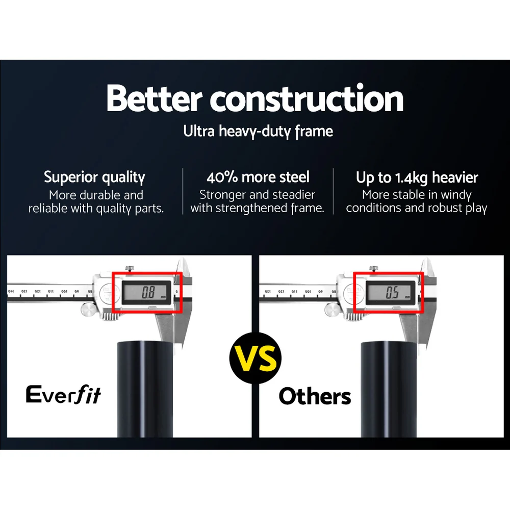 Everfit 2.1m Football Soccer Net Portable Goal Net Rebounder Sports Training - Nurns