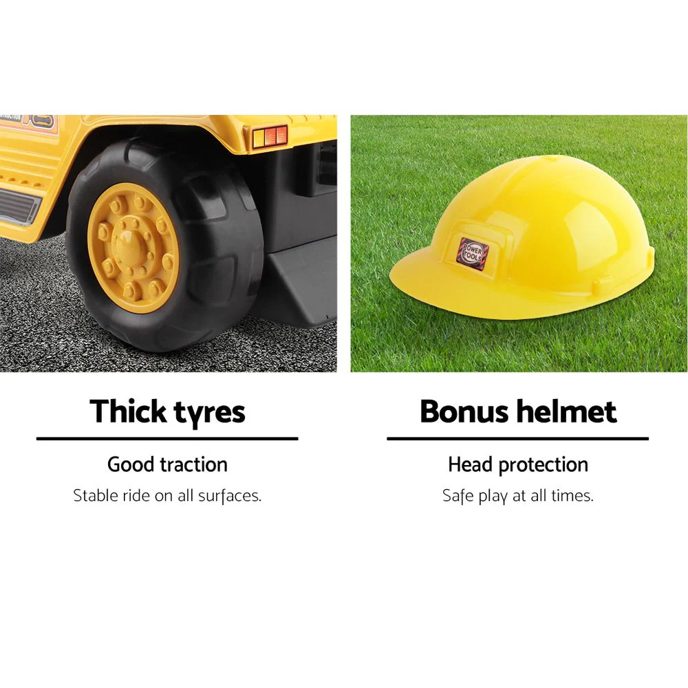 Ride On Car Toys Kids Excavator Bulldozer Sandpit Digger Car Pretend Play - Nurns