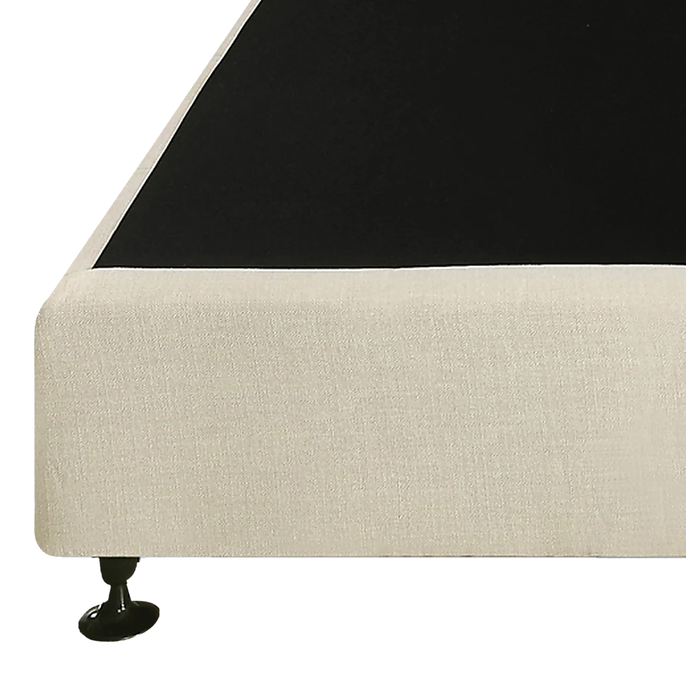 Aisha Ensemble Bed Base Linen Fabric - Natural Sand King Single - Nurns