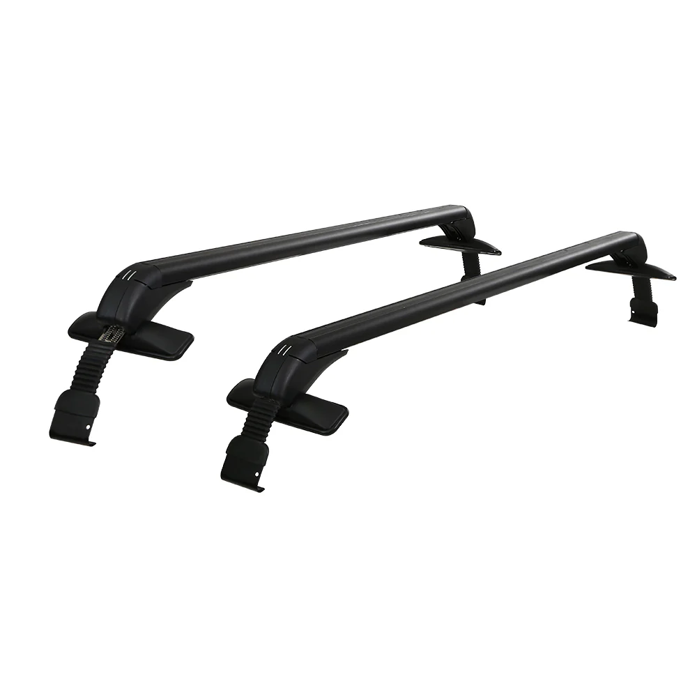 Universal Car Roof Rack Cross Bars 90cm Aluminium Adjustable Lockable 75kg Clamps - Nurns