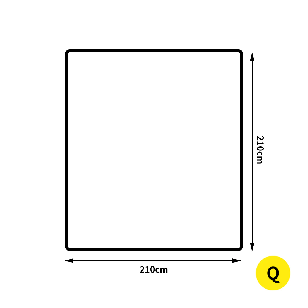 Webster Throw Soft Blanket Cotton Waffle Warm Large Sofa Bed Rugs Queen - Dark Grey - Nurns