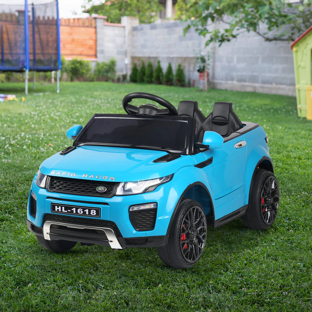 Ride On Car Toy Kids Electric Cars 12V Battery SUV - Blue - Nurns