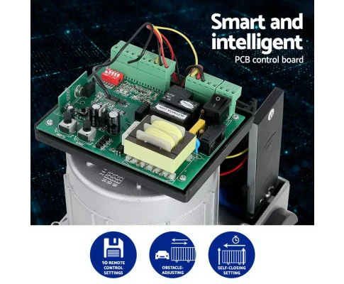 Electric Sliding Gate Opener 1200KG With Hardware Kit 4M Rail - Nurns