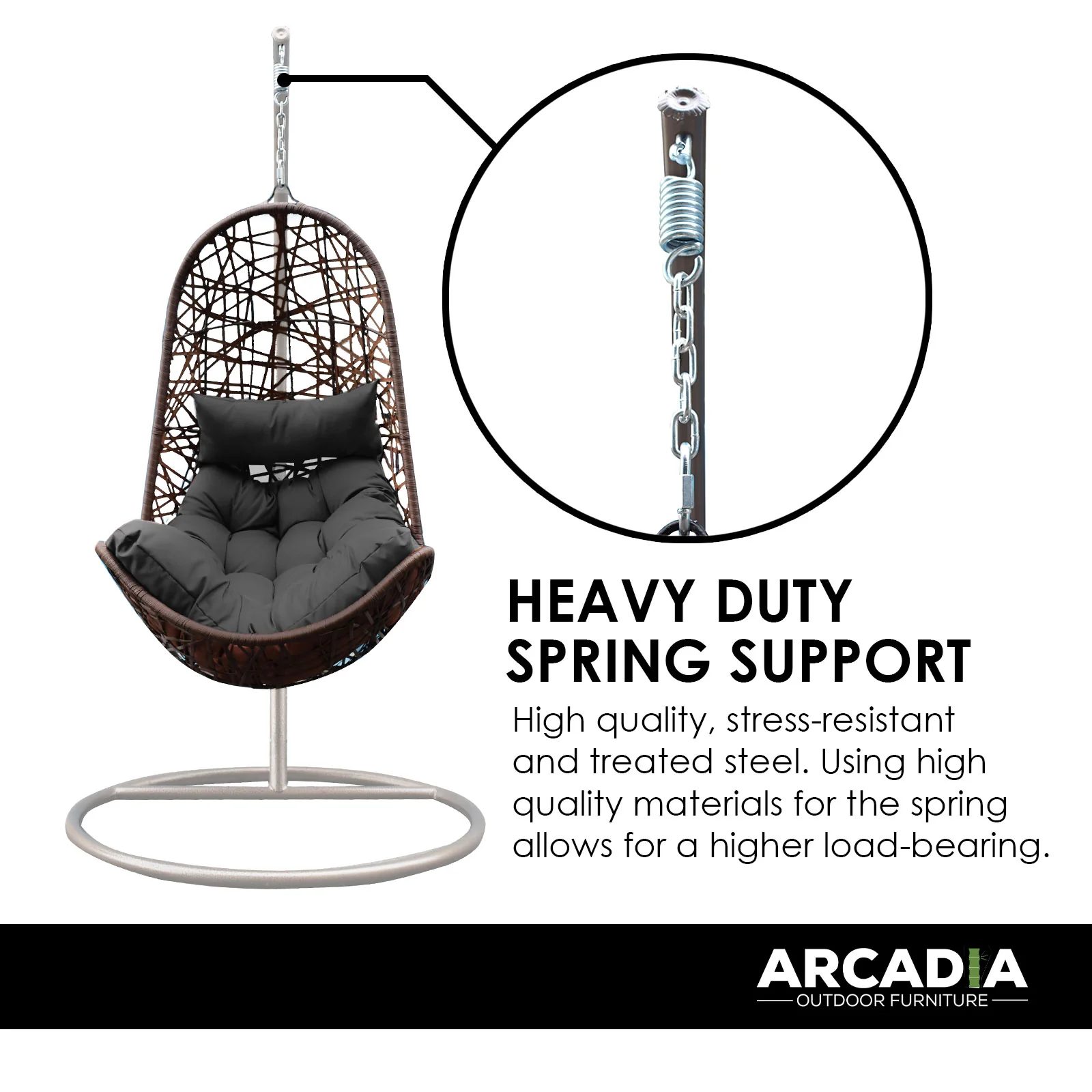 Devi Egg Chair - Oatmeal and Grey - Nurns