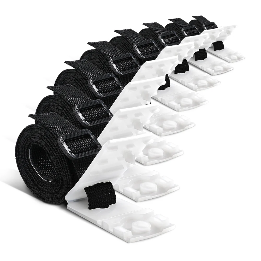 Pool Cover Roller Attachment Straps Kit 8-pieces for Swimming Solar Pool - Nurns
