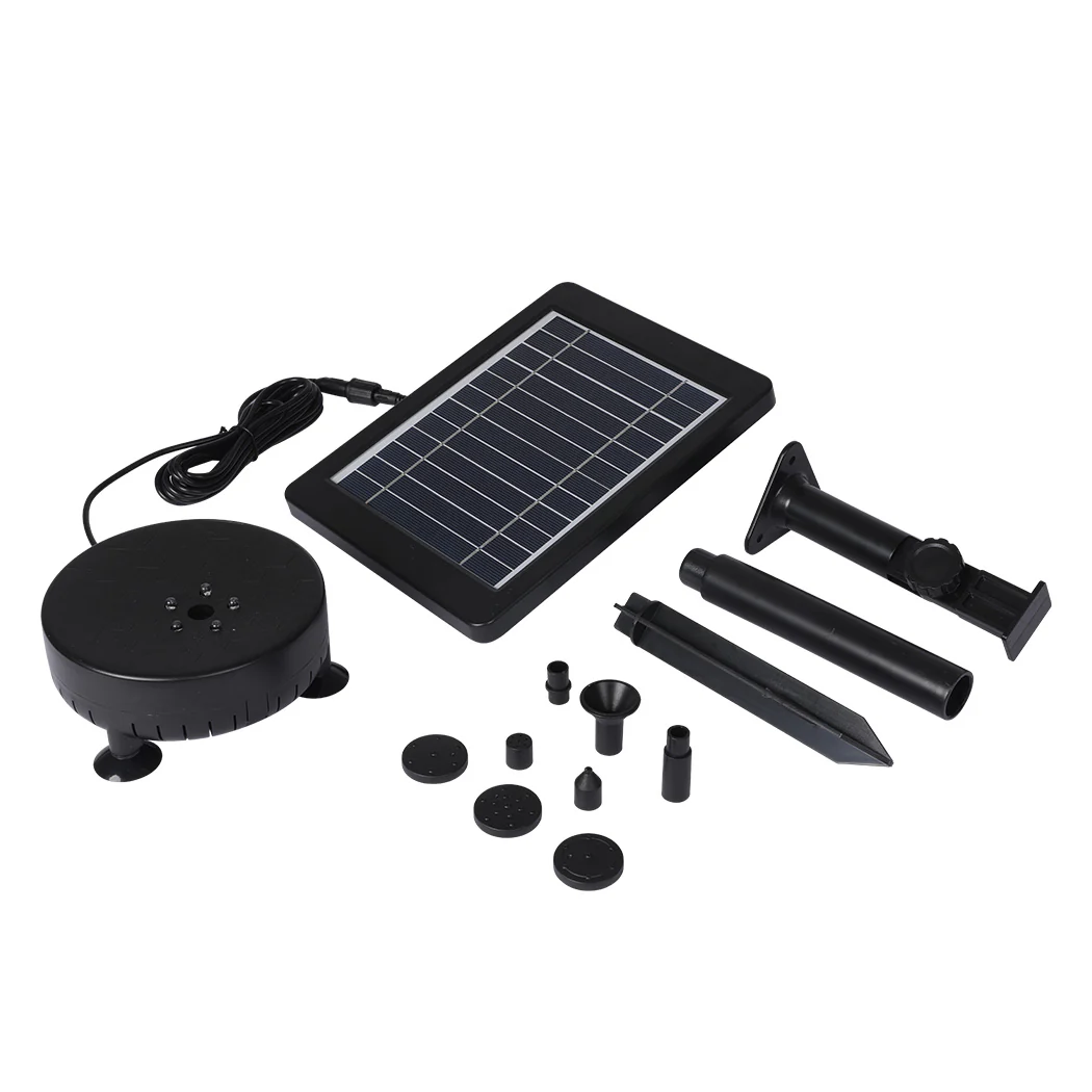 Solar Powered Water Fountain Pump Bird Bath Pond Pool Garden Floating Outdoor - Nurns