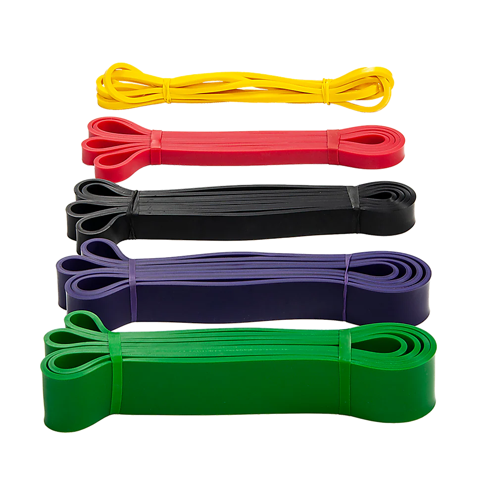 Resistance Band Loop Set of 5 Heavy Duty Gym Yoga Workout - Nurns