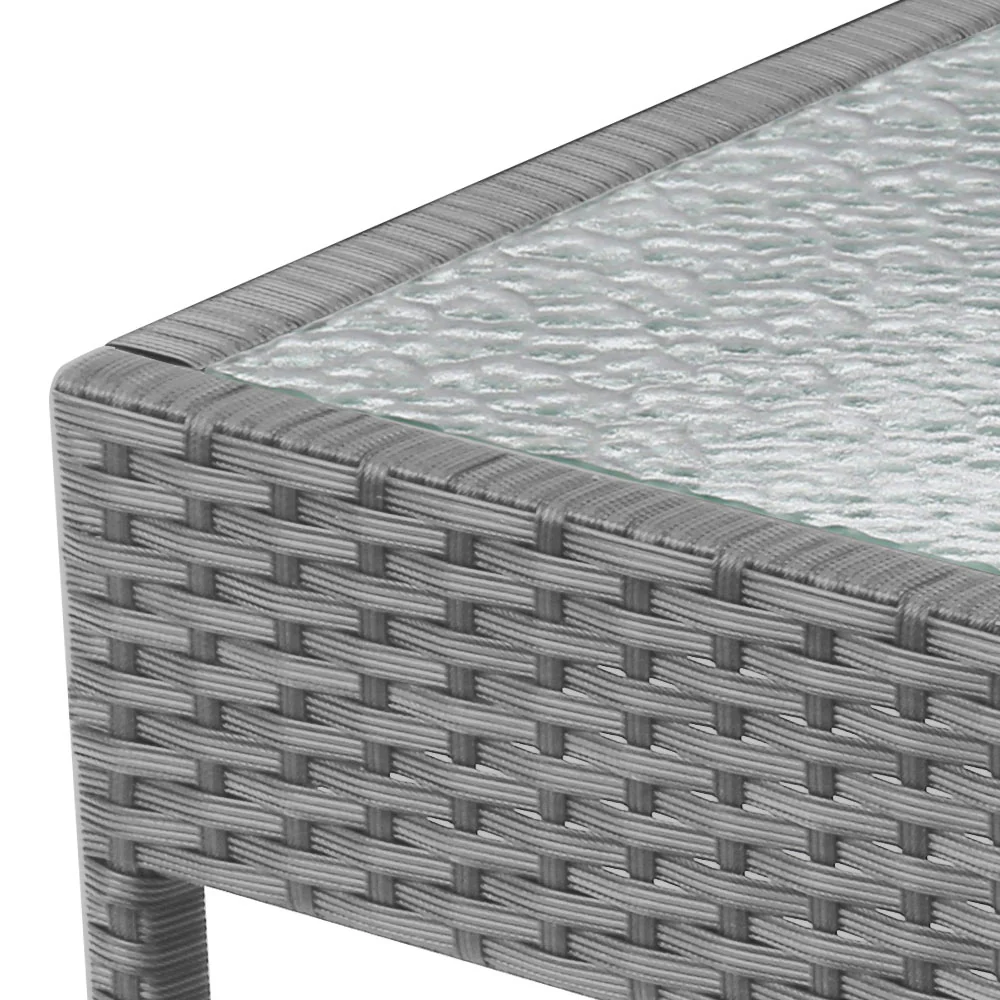 Harold 2-Seater Furniture 3-Piece Outdoor Setting - Grey - Nurns