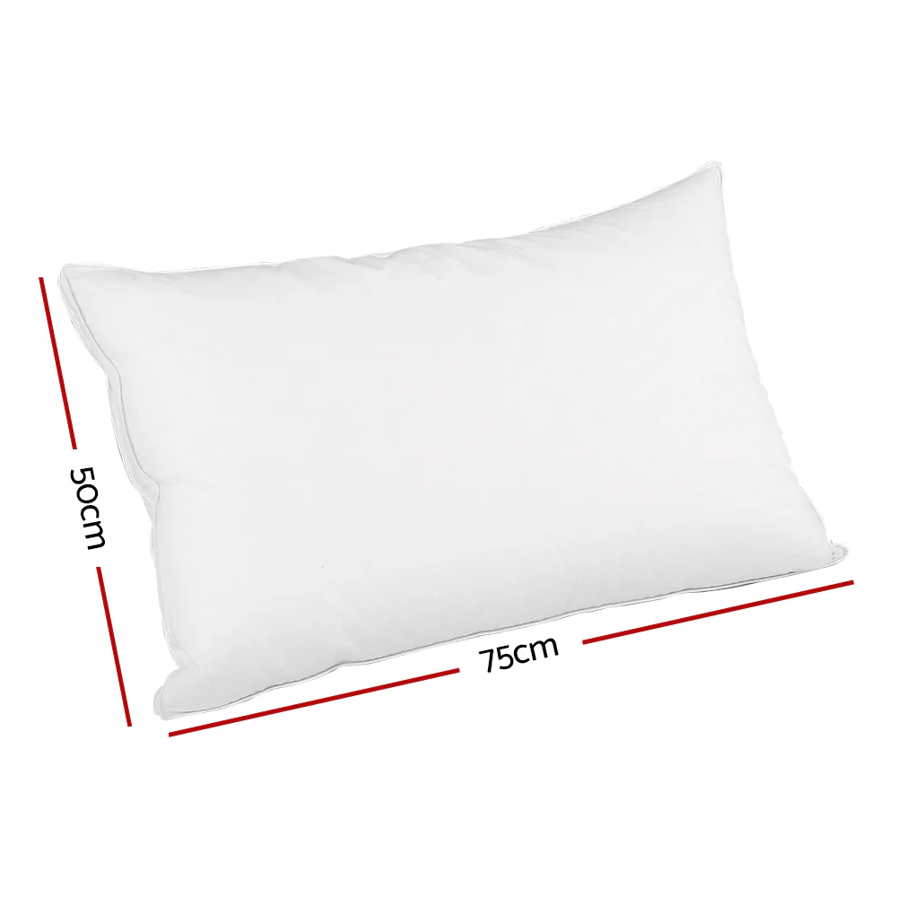 Set of 2 Duck Feather Down Pillow Luxury - Nurns
