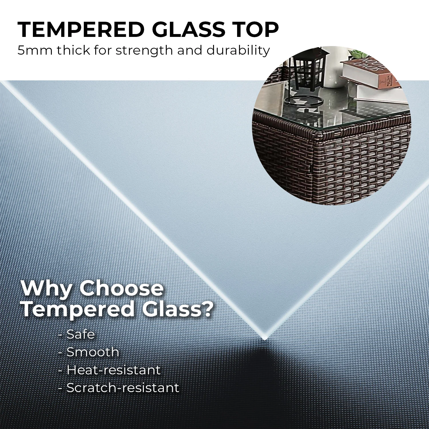 Sonny 4-Seater Modular Lounge Set PE Rattan 5-Piece Outdoor Sofa - Brown - Nurns