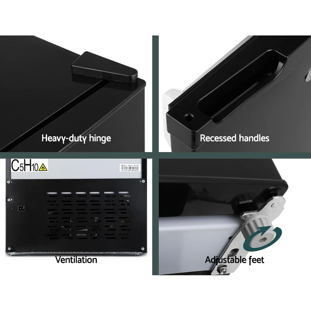 Glacio 90L Portable Fridge Freezer Bar Upright 12V/24V/240V Camping Caravan - Nurns