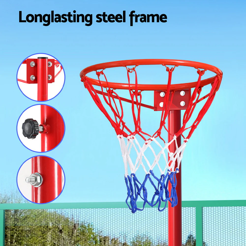 Everfit 3.05M Netball Hoop Basketball Stand System Net Ring - Nurns