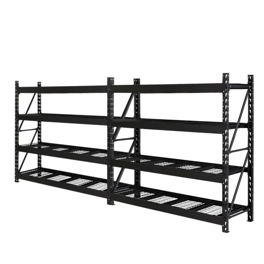 Giantz 4Mx2M Garage Shelving Warehouse Rack Pallet Racking Storage Shelve Black - Nurns