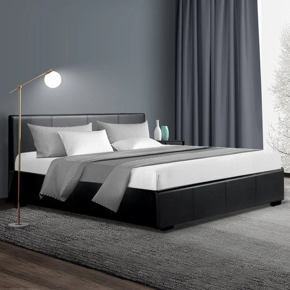 Ruby Bed & Mattress Package - Black Queen - Nurns