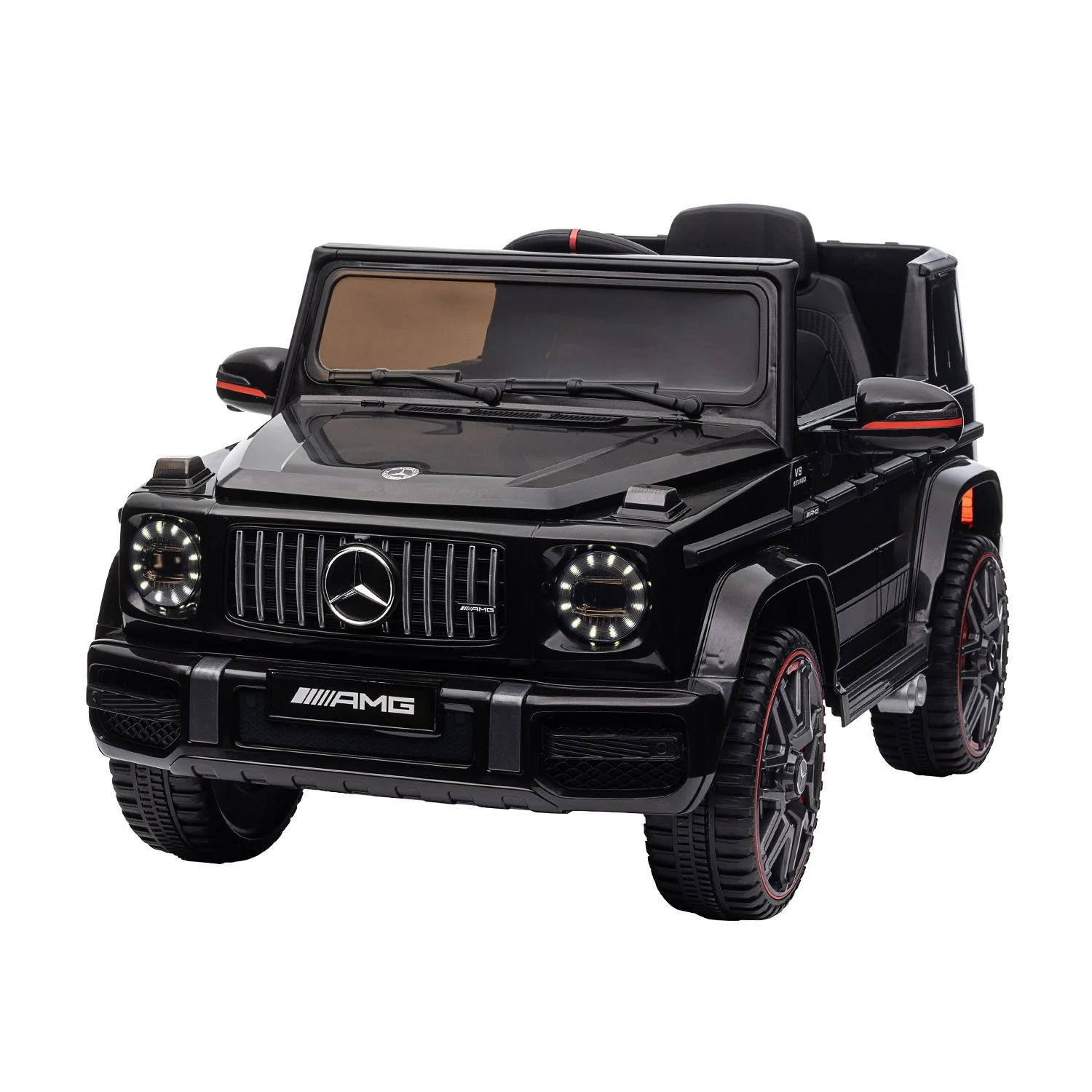 Mercedes Benz AMG G63 Licensed Kids Ride On Electric Car Remote Control - Black - Nurns
