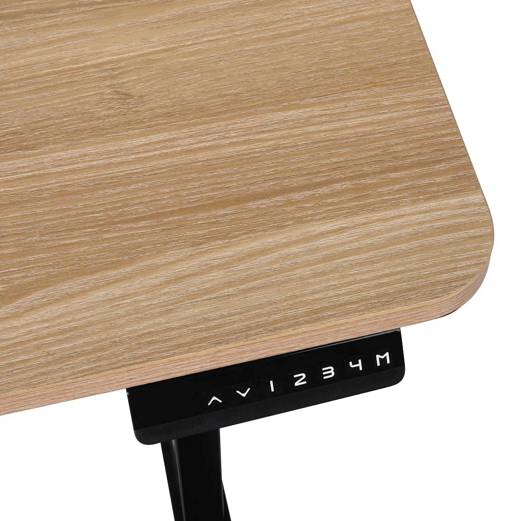 Levede Standing Desk Riser Motorised Oak - Nurns