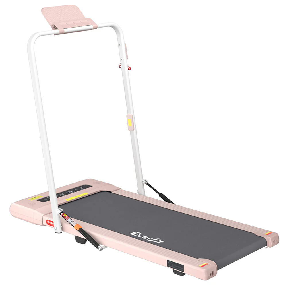 Everfit Treadmill Electric Walking Pad Under Desk Home Gym Fitness 400mm Pink - Nurns