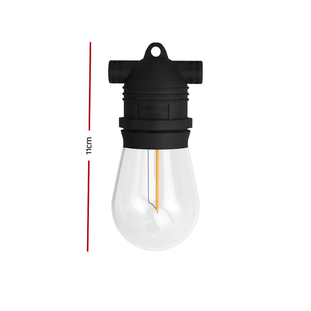 68m Festoon Lights Christmas Fairy String Lights Outdoor Party Garden Decor - Nurns