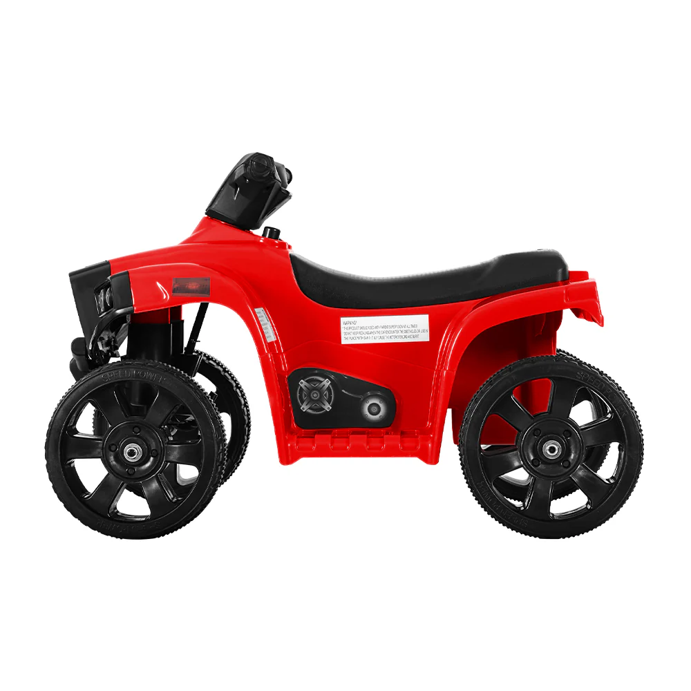 Kids Ride On ATV Quad Motorbike Car 4 Wheeler Electric Toys Battery - Red - Nurns