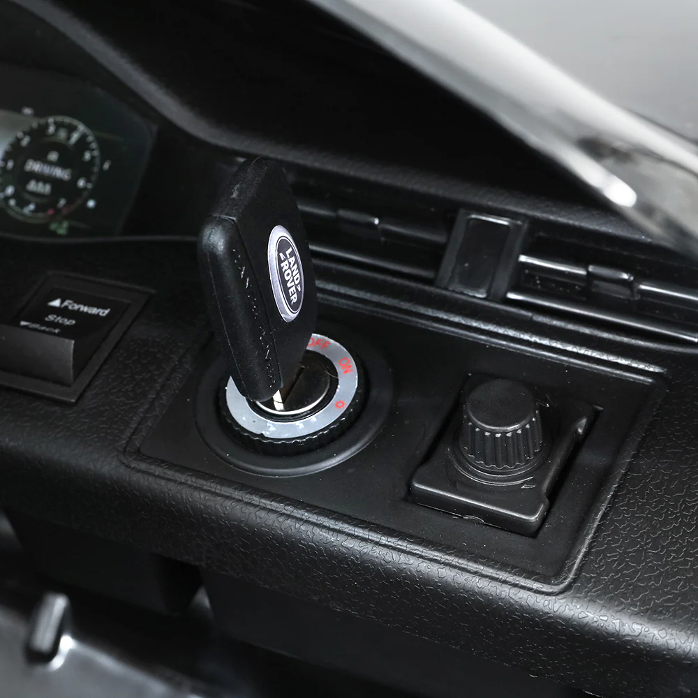 Kids Ride on Car Licensed Land Rover 12V Electric Car Toys Battery Remote - Black - Nurns