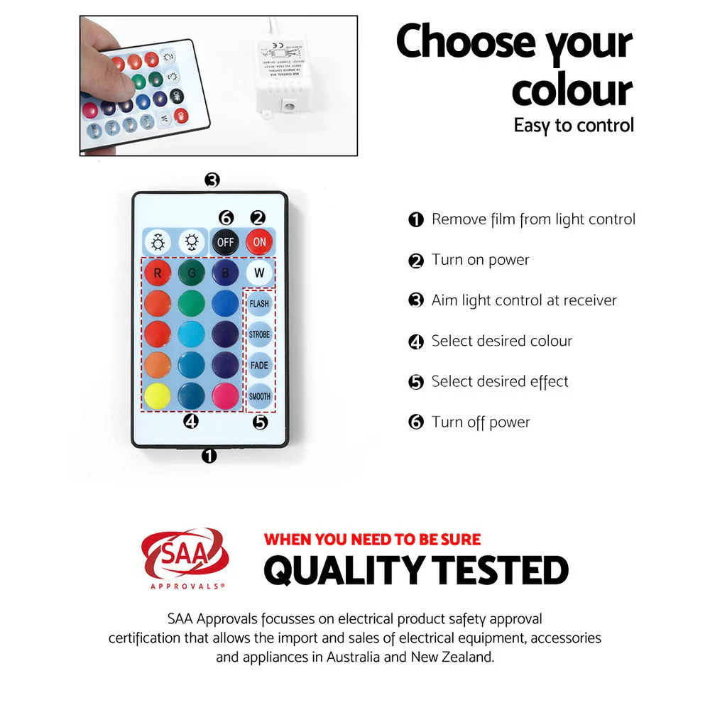 Hanns 160cm TV Cabinet Entertainment Unit Stand RGB LED Gloss Furniture - White - Nurns