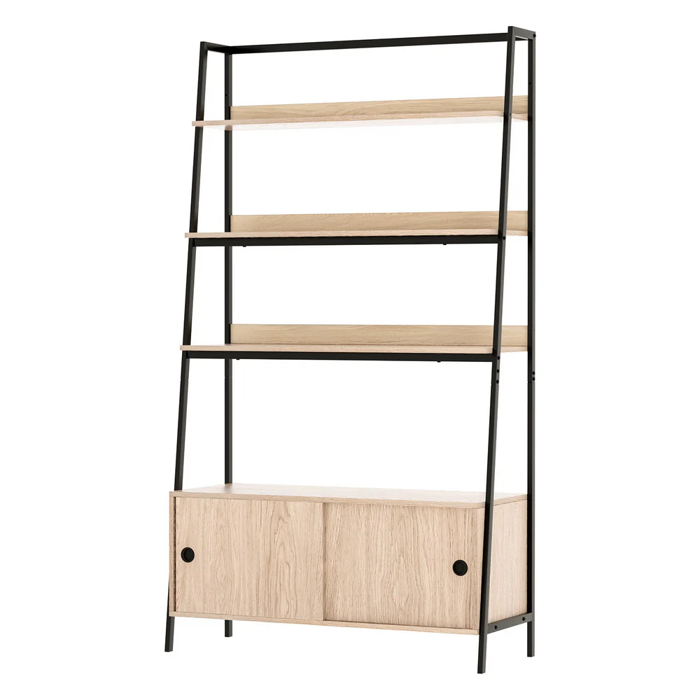Artiss Bookshelf 5 Tier Cube Cabinet Mira Oak - Nurns