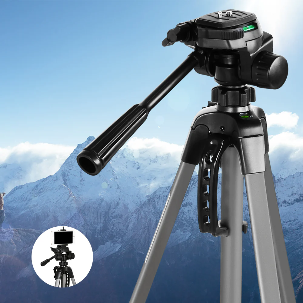 Professional Camera Tripod Monopod Stand DSLR Pan Head Mount Flexible - Nurns