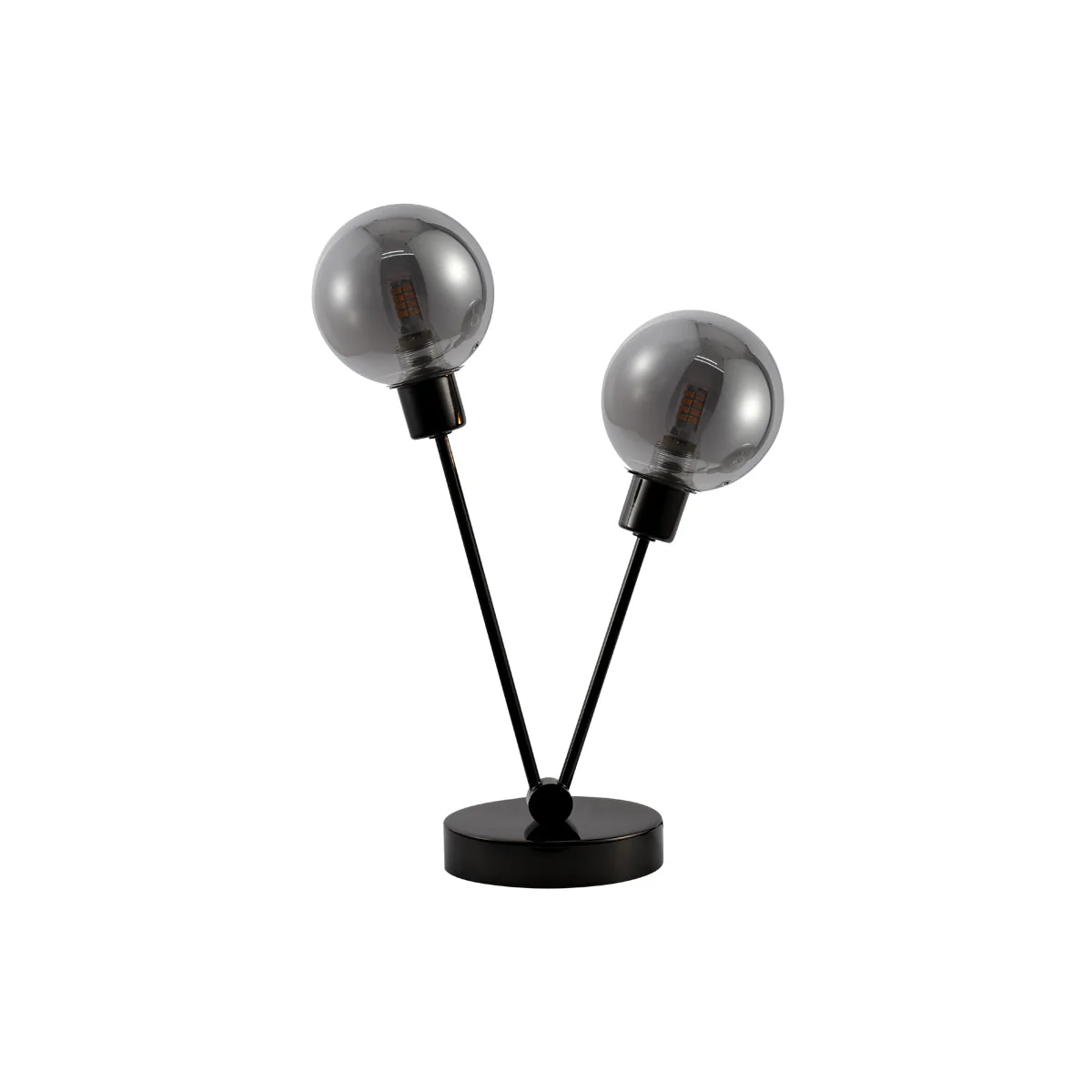 Polished Chrome Table Lamp - Black - Nurns