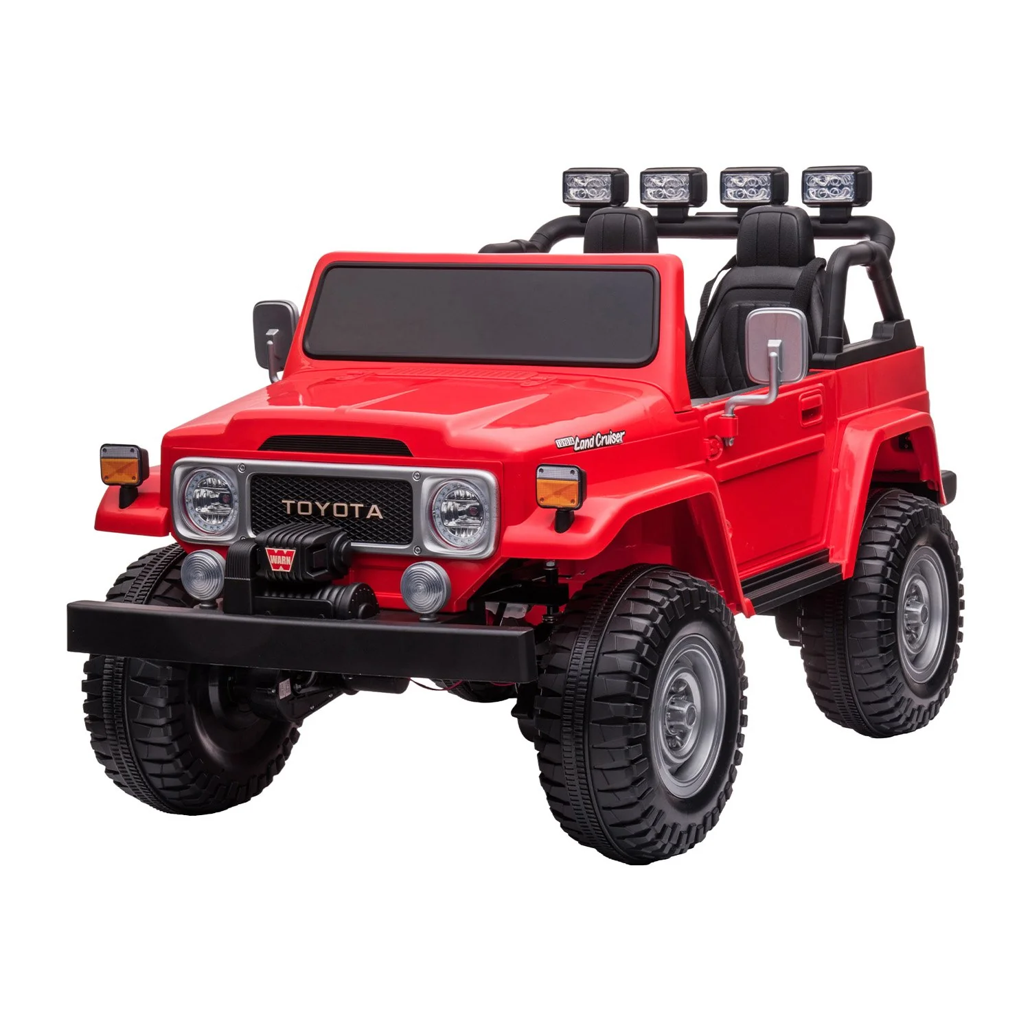 Kahuna Licensed Toyota FJ-40 Electric Kids Ride On Car by Kahuna - Red - Nurns
