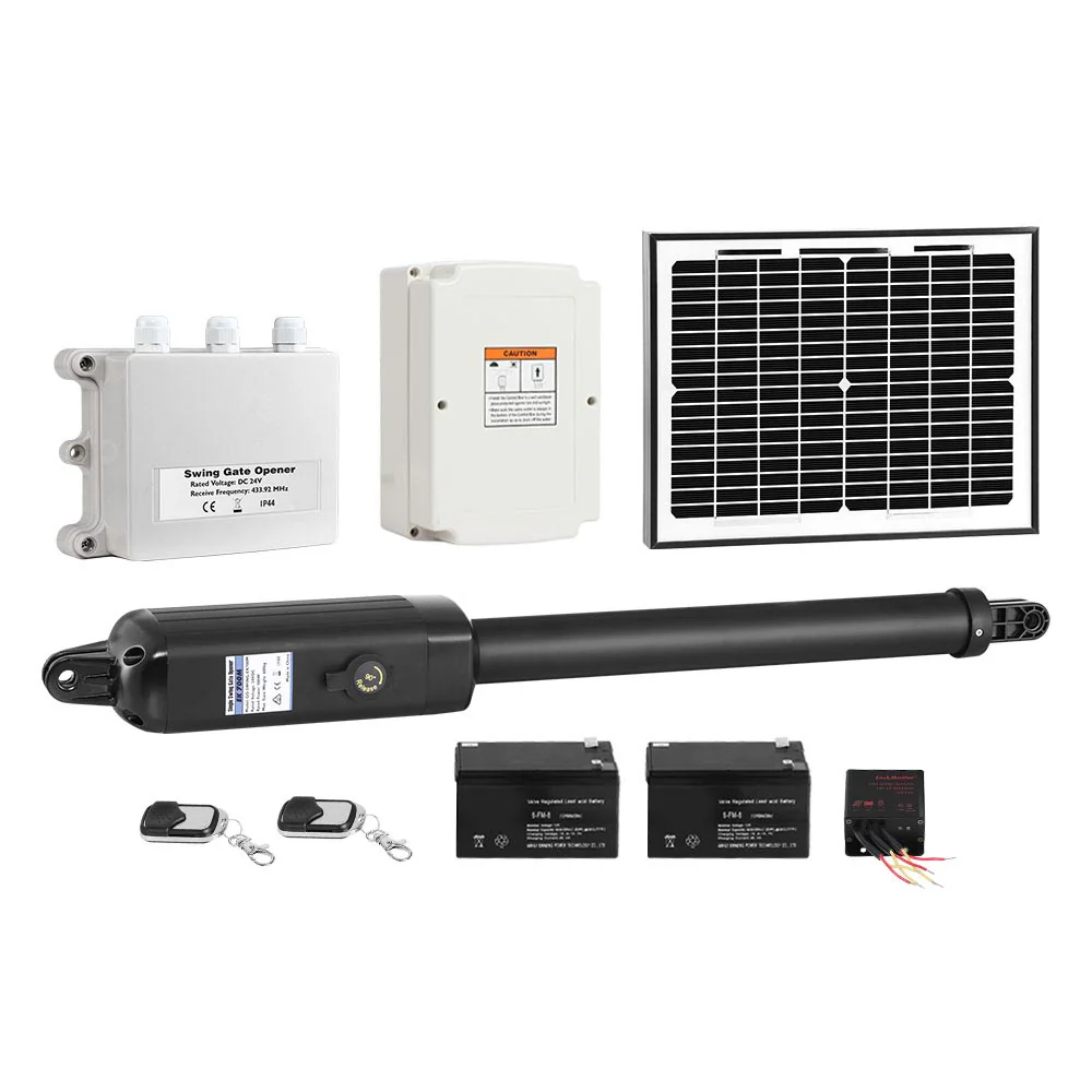 Automatic Full Solar Power Swing Gate Opener Kit 600kg - Nurns
