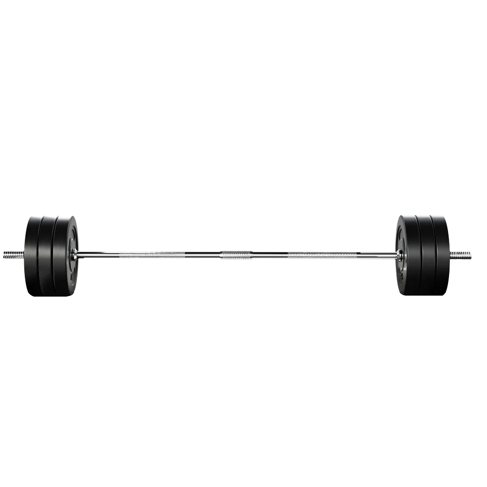 Everfit 68kg Barbell Set Weight Plates Bar Lifting Bench 168cm - Nurns