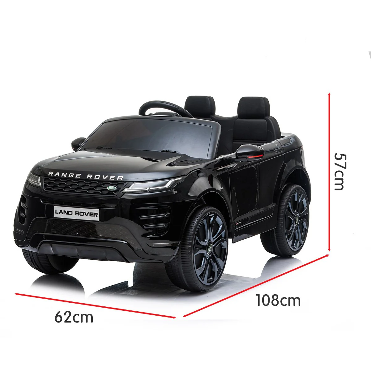Land Rover Licensed Kids Electric Ride On Car Remote Control - Black - Nurns