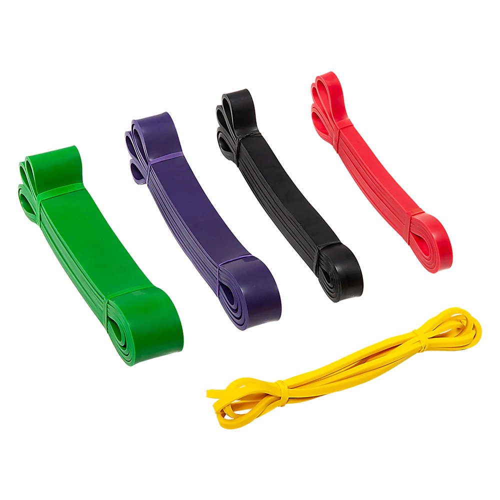 Resistance Band Loop Set of 5 Heavy Duty Gym Yoga Workout - Nurns