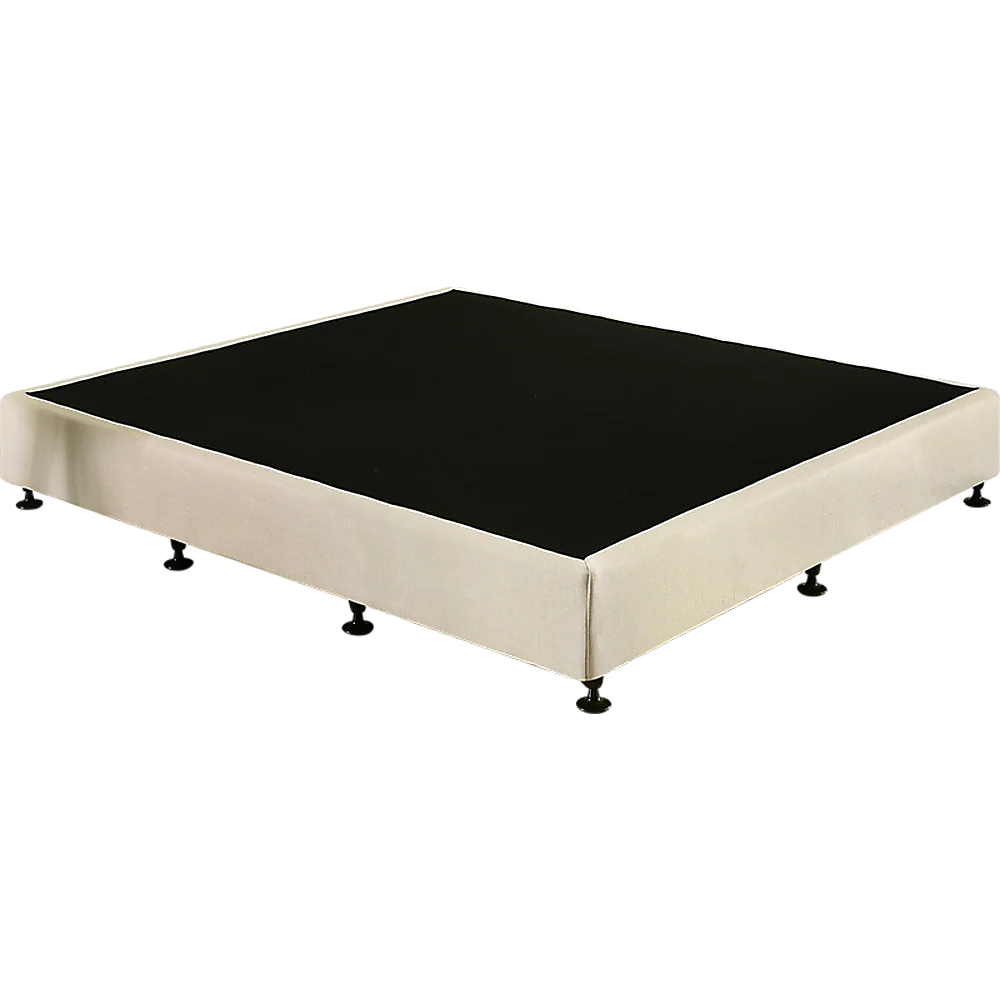 Frolic Ensemble Bed Base & Mattress Package with 34cm Mattress - Natural Sand King - Nurns